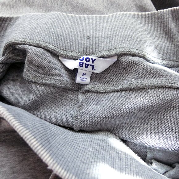JoyLab Gray Jogger Sweatpants Elastic Cuffs Pockets Size M - Picture 3 of 4